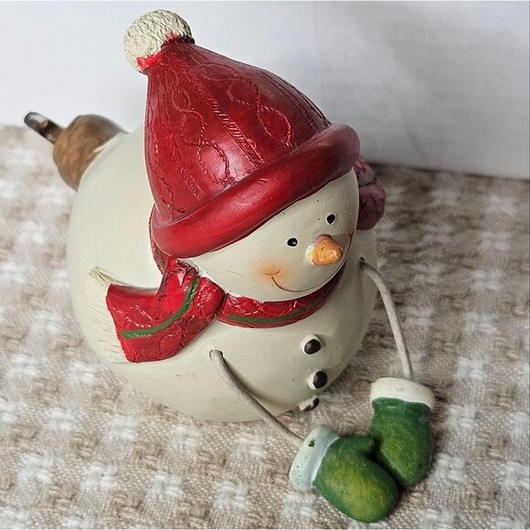 Coldwater Creek Vintage Set of4 Skating Snowmen Christmas Figurine Decorations - Picture 4 of 11